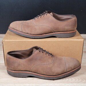 FootJoy Classics Oxford Shoes Mens Size‎ 10.5 C Brown Cap Toe Vibram Made in USA
